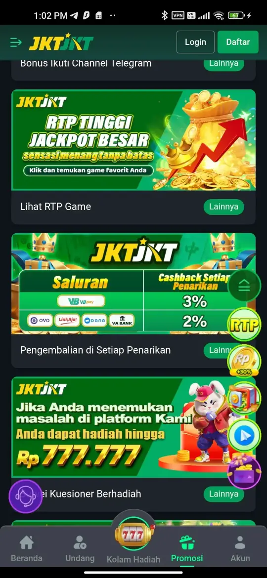 JKT JKT Tampilan Utama